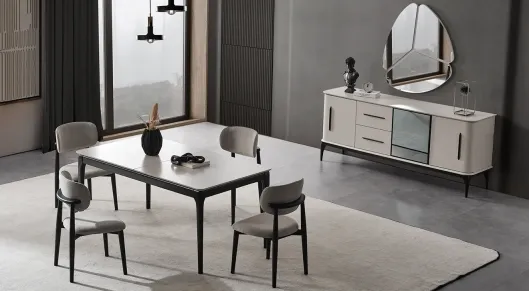 Product img 2, Destan Ahşap Ayaklı Modern Yemek Odası Takımı